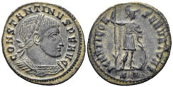 Constantine I ‘the Great’. 307-337 AD. AE Follis (4.12g, 23mm). Ticinum mint. Struck 312/3 AD. RIC 124a