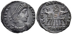 Constantius II. 337-361 AD. AE Follis (1.41g, 15.5mm). Antioch mint. Struck 337-41 AD. LRBC 1385