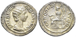 Orbiana, Augusta. 225-227 AD. AR Denarius (2.74g, 19mm). Rome mint. Struck 225 AD. RIC 319