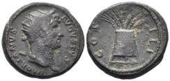 Hadrian. 117-138 AD. AE Semis (4.84g, 19mm). Rome mint. Struck 125-7 AD. RIC 700