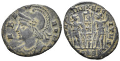 City Commemorative. 330-354 AD. AE Follis (1.28g, 16mm). Constantinople mnint. Struck 337-40 AD. RIC 31