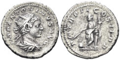 Elagabalus. 218-222 AD. AR Antoninianus (4.54g, 23mm). Rome mint. Struck 219/20. RIC 22
