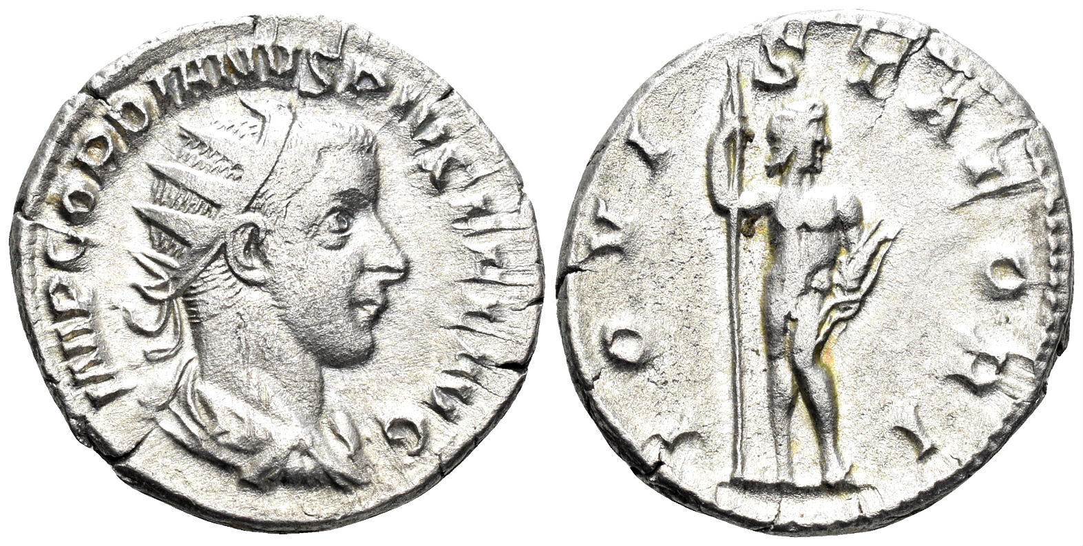 Gordian III. 238-244 AD. AR Antoninianus (4.74g, 21.5mm). Rome mint. Struck 241-3 AD. RIC 84