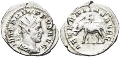 Philip I Arabs. 244-249 AD. AR Antoninianus (3.76g, 24mm). Rome mint. Struck 247-9 AD.  RIC 58