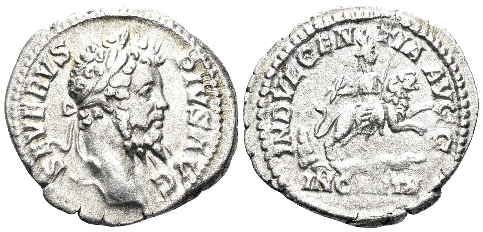 Septimius Severus. 193-211 AD. AR Denarius (2.79g, 20mm). Rome mint. Struck 203 AD. RIC 266