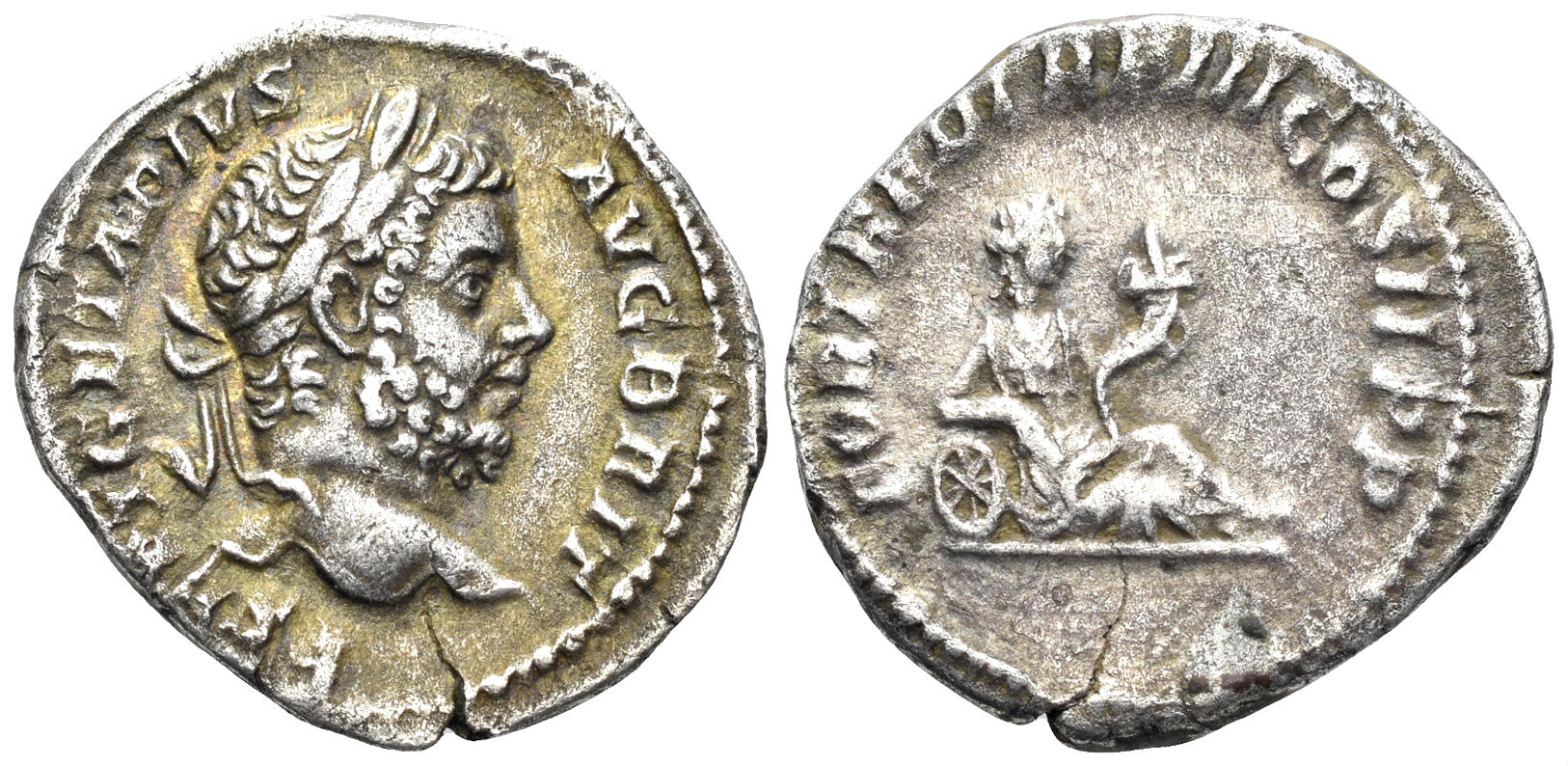 Geta. 209-212 AD. AR Denarius (2.76g, 19.5mm). Rome mint. Struck 211 AD. RIC 77