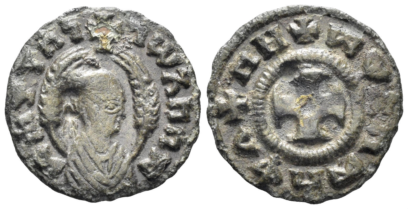 Axum. Mhdys. Circa 430(?) AD. AE Lepton (1.01g, 14mm). Munro-Hay type 70
