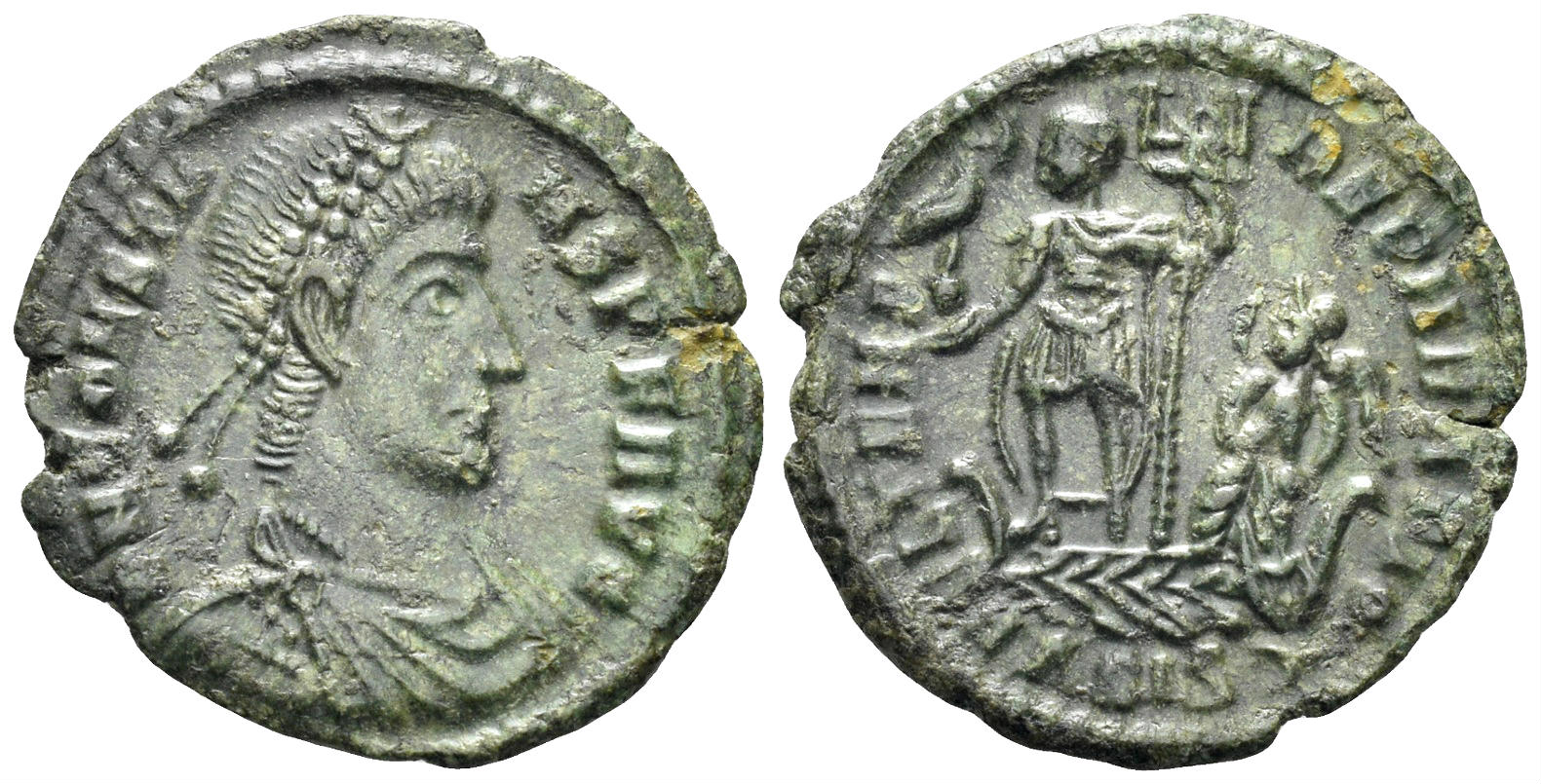 Constantius II. 337-361 AD. AE Half Centenionalis (2.14g, 19mm). Siscia mint. Struck 348-50 AD. RIC 200