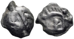 Celtic Northeast Gaul. Leuci. Circa 60/50-30/25 BC. Cast Potin (4.55g, 19mm). D&T 227