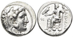 Macedonian Kingdom. Alexander III ‘the Great’. 336-323 BC. AR Tetradrachm (17.21g, 25mm). Myriandos mint. Struck 325-3 BC. Price 3221