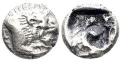 Karia, Uncertain. Late 6th-early 5th centuries BC. AR Diobol (1.63g, 10.5mm). Leu Web Auc. 13, lot 392