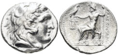 Macedonian Kingdom. Alexander III ‘the Great’. 336-323 BC. AR Tetradrachm (16.83g, 29mm). CNG MBS 72, lot 450 (same dies)