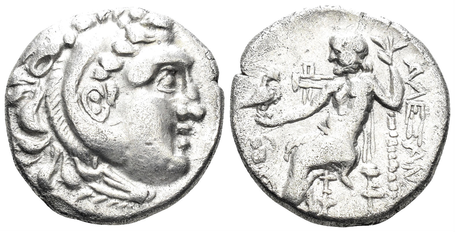 Celtic Eastern Europe. Alexander III 'the Great'. 336-323 BC. AR Drachm (3.90g, 17mm). Cf. Price B41-3