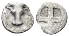 Troas, Lamponeia. Circa 500-475 BC. AR Tetartemorion (0.21g, 8mm). Klein KM 317