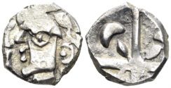 Celtic Southwestern Gaul. Tolosates, Volcae Tectosages, Later 2nd century BC. AR Drachm (2.61g, 14mm). Dessewffy 581