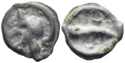 Celtic Central Gaul. Bituriges Cubi. Circa 60/50-30/25 BC. Cast Potin (3.34g, 19mm). D&T 147