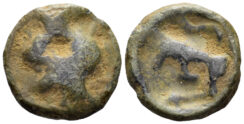 Celtic Central Gaul. Bituriges Cubi. Circa 60/50-30/25 BC. Cast Potin (2.00g, 15.5mm). D&T 147