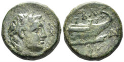 Macedonian Kingdom. Philip V. 221-179 BC. AE Half Unit  (6.71g, 18mm). Struck circa 184-179 BC. SNG München 1179
