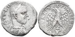 Cyrrhestica. Beroea. Macrinus. 217-218 AD. AR Tetradrachm (11.41g, 26mm). Prieur 896