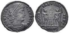 Constantine II. 337-340 AD. AE Follis (1.38g, 16mm). Antioch mint. Struck 337-40 AD. RIC 51