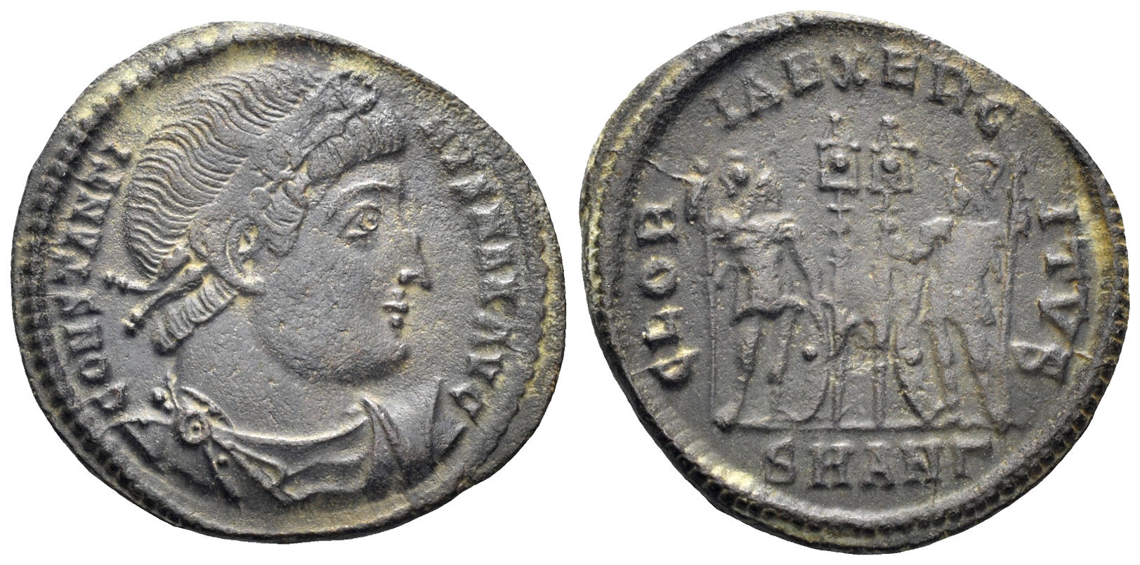 Constantine I 'the Great'. 307-337 AD. AE Follis (2.13g, 19mm). Antioch mint. Struck 330-3 AD. RIC 85