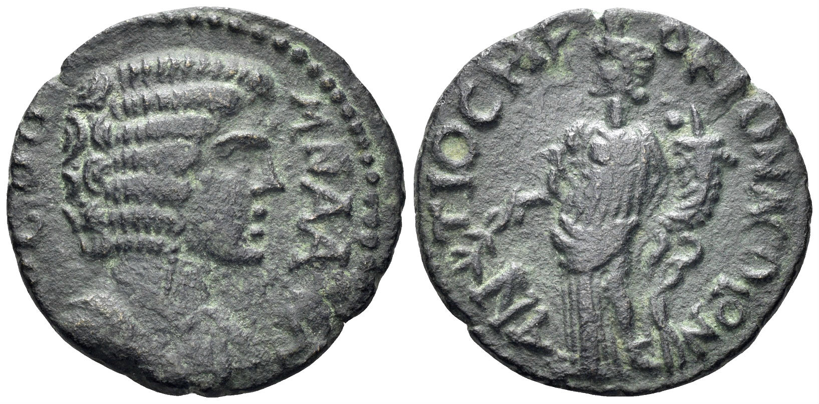 Pisidia, Antioch. Julia Domna, Augusta. 193-217 AD. AE 22mm (4.33g). SNG von Aulock 4930