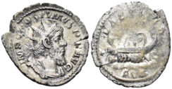 Postumus. 260-269 AD. AR Antoninianus (3.49g, 23mm). Treveri mint. Struck 261 AD. RIC 73