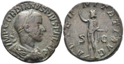Gordian III. 238-244. AE Sestertius (17.76g, 29mm). Rome mint. Struck 241-3 AD. RIC 297a