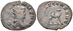 Gallienus. 253-268 AD. AE Antoninianus (3.10g, 23mm). Rome mint. Struck 267/8 AD. RIC 176