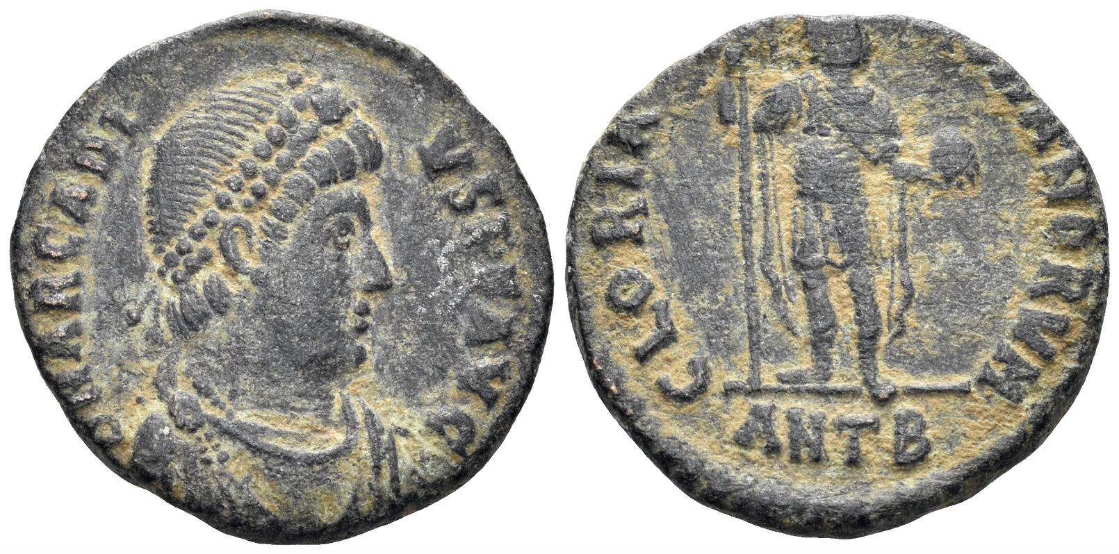 Arcadius. 383-408 AD. AE2 (4.39g, 21mm). Antioch mint. Struck 383 AD. RIC 68b