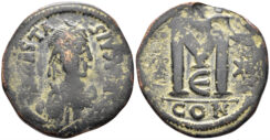 Anastasius I. 491-518. AE Follis (18.52g, 34mm). Constantinople mint. Struck 498-518. SB 19