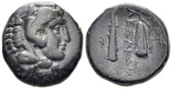 Macedonian Kingdom. Philip III Arrhidaios. 323-317 BC. AE Unit (6.47g, 18mm). In the name and types of Alexander III. Tarsos mint. Price 3063