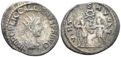 Gallienus. 253-268 AD. Billon Antoninianus (3.48g, 22mm). Samosata mint. Struck 259 AD. RIC 456