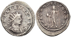 Gallienus. 253-268 AD. AE Antoninianus (2.99g, 22mm). Antioch mint. Struck 266/7 AD. MIR 1650g