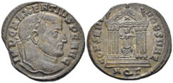 Maxentius. 306-312 AD. AE Follis (6.22g, 25mm). Aquileia mint. Struck 307/8 AD. RIC 121a