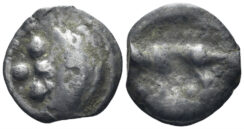 Celtic Northwest Gaul. Aulerci Eburovices. Circa 50-30 BC. Potin (2.21g, 16mm). ‘Potin au sanglier enseigne’ type. D&T 2479