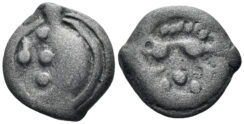 Celtic Northwest Gaul. Aulerci Eburovices. Circa 50-30 BC. Cast Potin (3.26g, 17.5mm). ‘Potin au sanglier enseigne’ type. D&T 2479