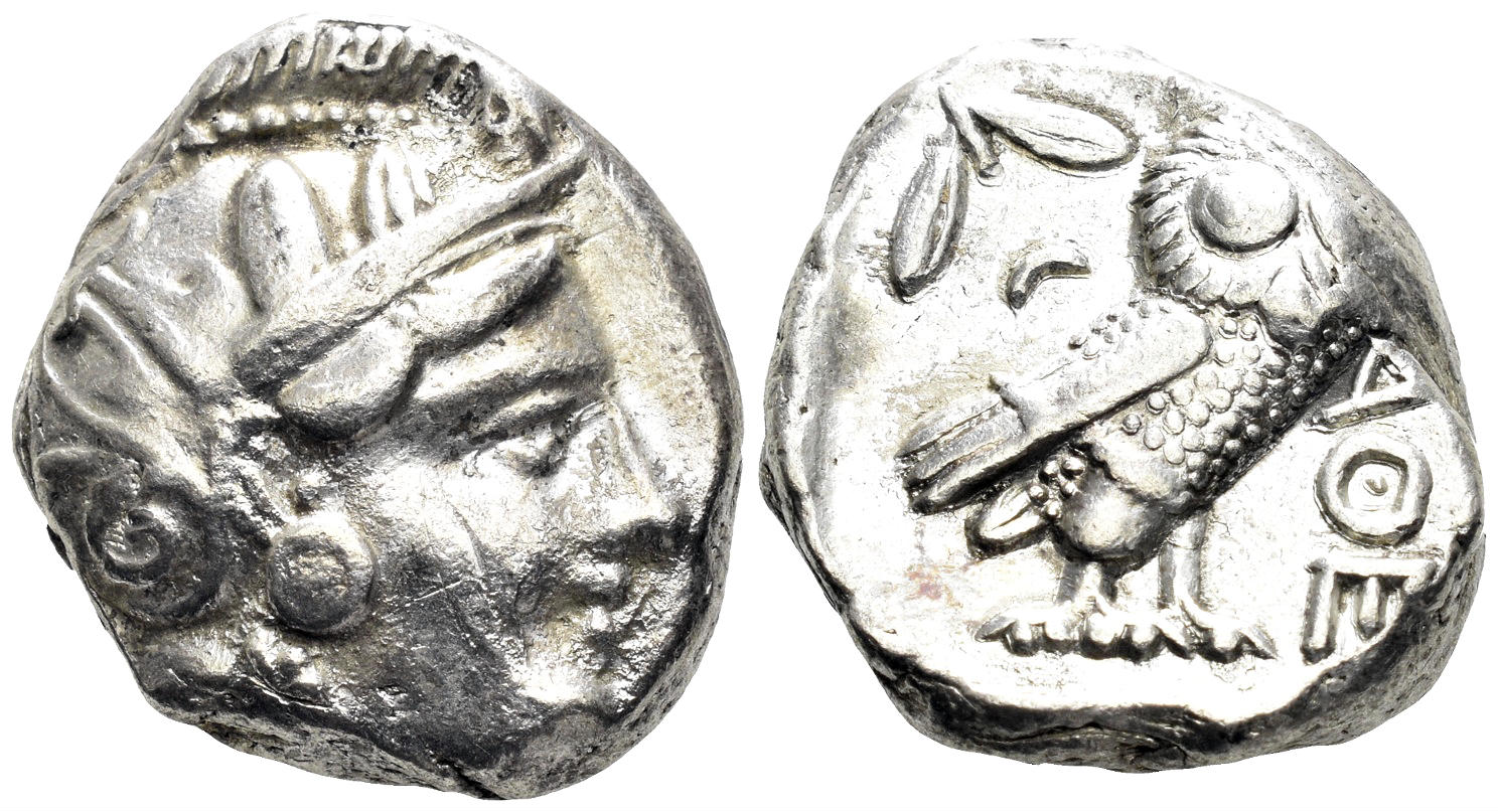 Attica, Athens. Circa 337-294 BC. AR Tetradrachm (17.16g, 14mm). Svoronos pl. 30