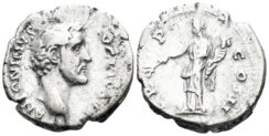 Antoninus Pius.138-161 AD. AR Denarius (3.65g, 18.5mm). Rome mint. Struck 139 AD. RIC 51