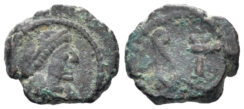 Anastasius I. 491-518. AE Nummus (0.78g, 10mm). Constantinople mint. Struck 491-8. SB 13