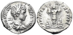 Caracalla. 198-217 AD. AR Denarius (3.30g, 18mm). Rome mint. Struck 201 AD. RIC 54b