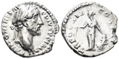 Antoninus Pius. 138-161 AD. AR Denarius (2.83g, 18mm). Rome mint. Struck 155/6 AD. RIC 249