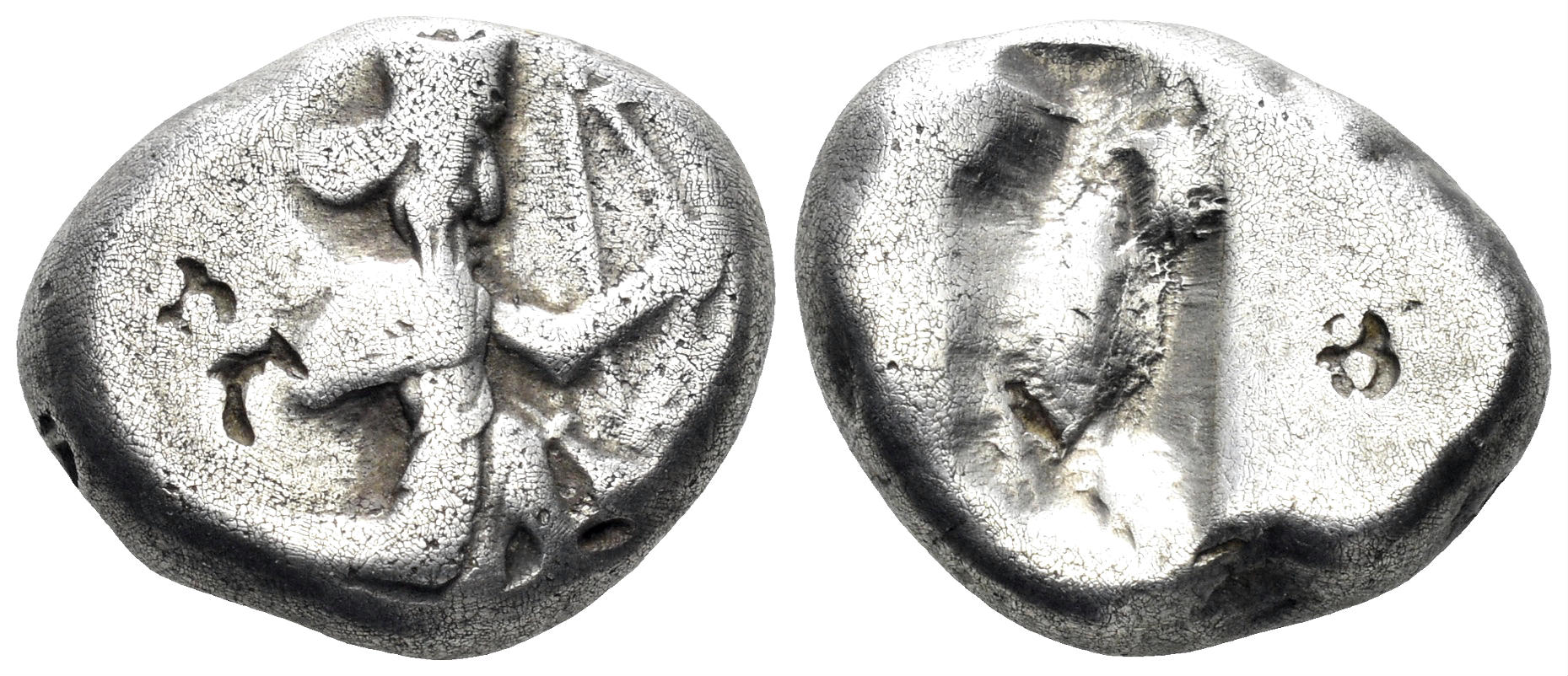 Achaemenid Kingdom. Time of Xerxes II to Artaxerxes II. Circa 420-375 BC. AR Siglos (5.47g, 16mm). Carradice type IIIb C