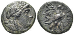 Seleukid Kingdom. Achaios, usurper in Asia Minor. 220-214 BC. AE 18mm (5.72g). Sardeis mint. SNG Spaer 833