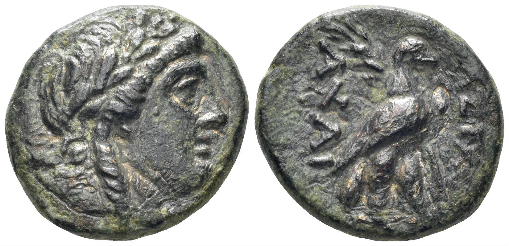 Seleukid Kingdom. Achaios, usurper in Asia Minor. 220-214 BC. AE 18mm (5.72g). Sardeis mint. SNG Spaer 833