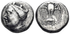 Pontos, Amisos (as Peiraieos). Circa 300-125 BC. AR Drachm (3.65g, 14mm). Menofiloy-, magistrate. SNG BM Black Sea 1108