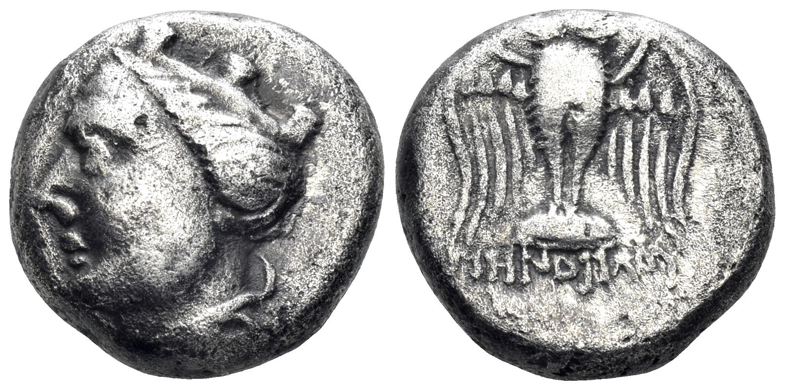 Pontos, Amisos (as Peiraieos). Circa 300-125 BC. AR Drachm (3.65g, 14mm). Menofiloy-, magistrate. SNG BM Black Sea 1108