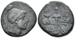 Pontos, Amisos. Time of Mithradates VI Eupator. Circa 100-85 BC. AE mm (8.00g). Malloy 32d