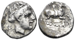 Macedonian. Lysimachos, as Satrap, 323-305 BC. AR Tetrobol (1.90g, 13mm). Thompson 3