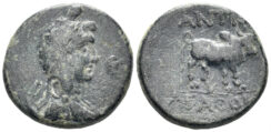 Pisidia, Antioch. 1st century BC. AE mm (4.44g, 18mm). Agathokl…, magistrate. CNG E-199, 270